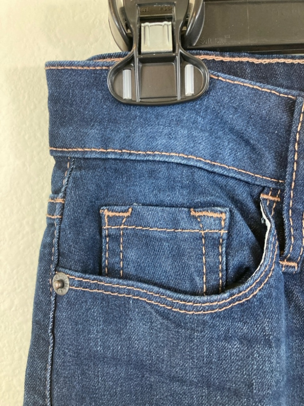 Old Navy Dark Blue Extra High-Rise Super Skinny Rockstar Jeans Size 4 NWOT - Picture 3 of 8